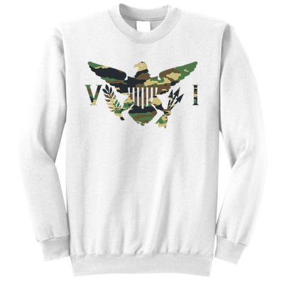 Virgin Islands Army Camo Flag Sweatshirt