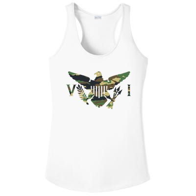 Virgin Islands Army Camo Flag Ladies PosiCharge Competitor Racerback Tank