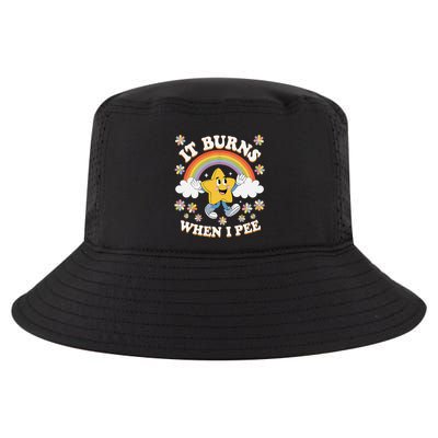 Vintage It Burns When I Pee Funny Saying Sarcastic Cool Comfort Performance Bucket Hat