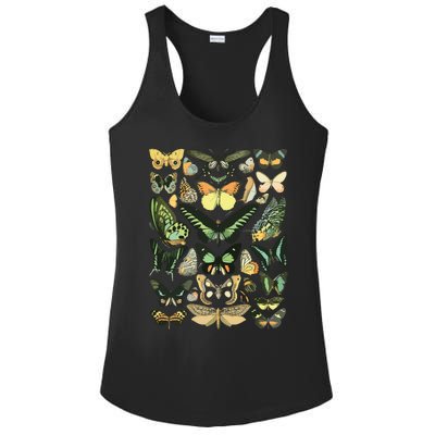 Vintage Inspired Butterfly Chart Ladies PosiCharge Competitor Racerback Tank