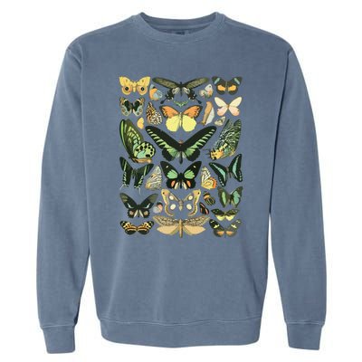 Vintage Inspired Butterfly Chart Garment-Dyed Sweatshirt