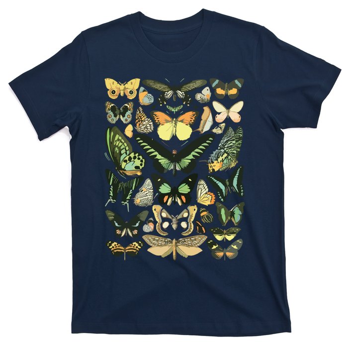 Vintage Inspired Butterfly Chart T-Shirt