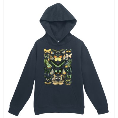 Vintage Inspired Butterfly Chart Urban Pullover Hoodie