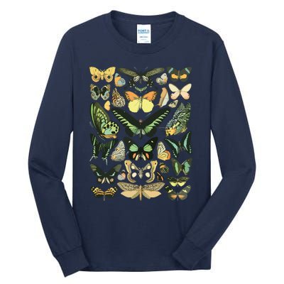 Vintage Inspired Butterfly Chart Tall Long Sleeve T-Shirt