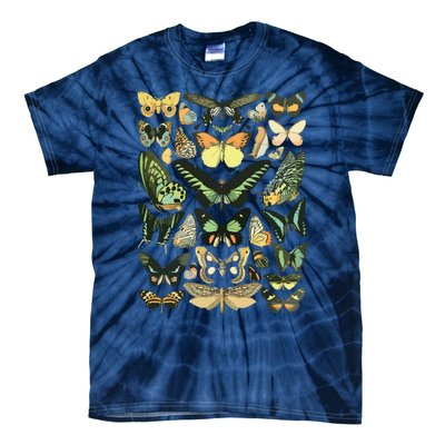 Vintage Inspired Butterfly Chart Tie-Dye T-Shirt