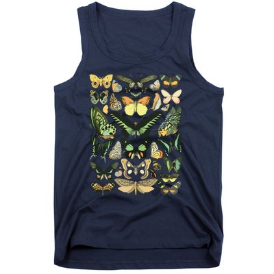 Vintage Inspired Butterfly Chart Tank Top