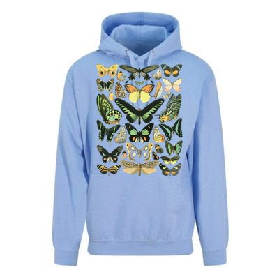 Vintage Inspired Butterfly Chart Unisex Surf Hoodie