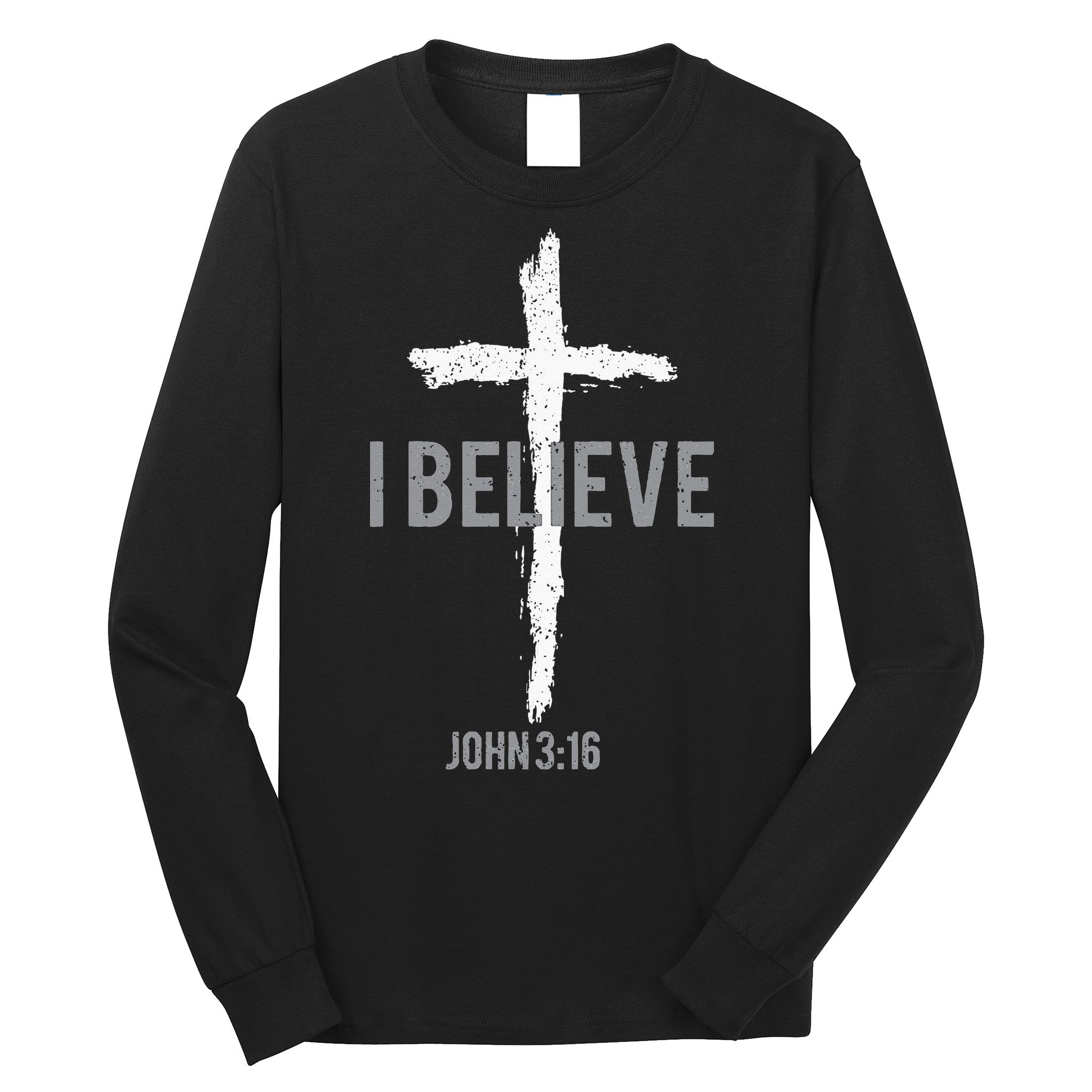 Vintage I Believe John 3_16 Christian Long Sleeve Shirt