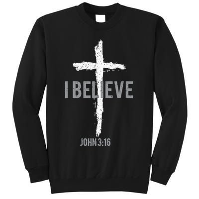 Vintage I Believe John 3_16 Christian Sweatshirt