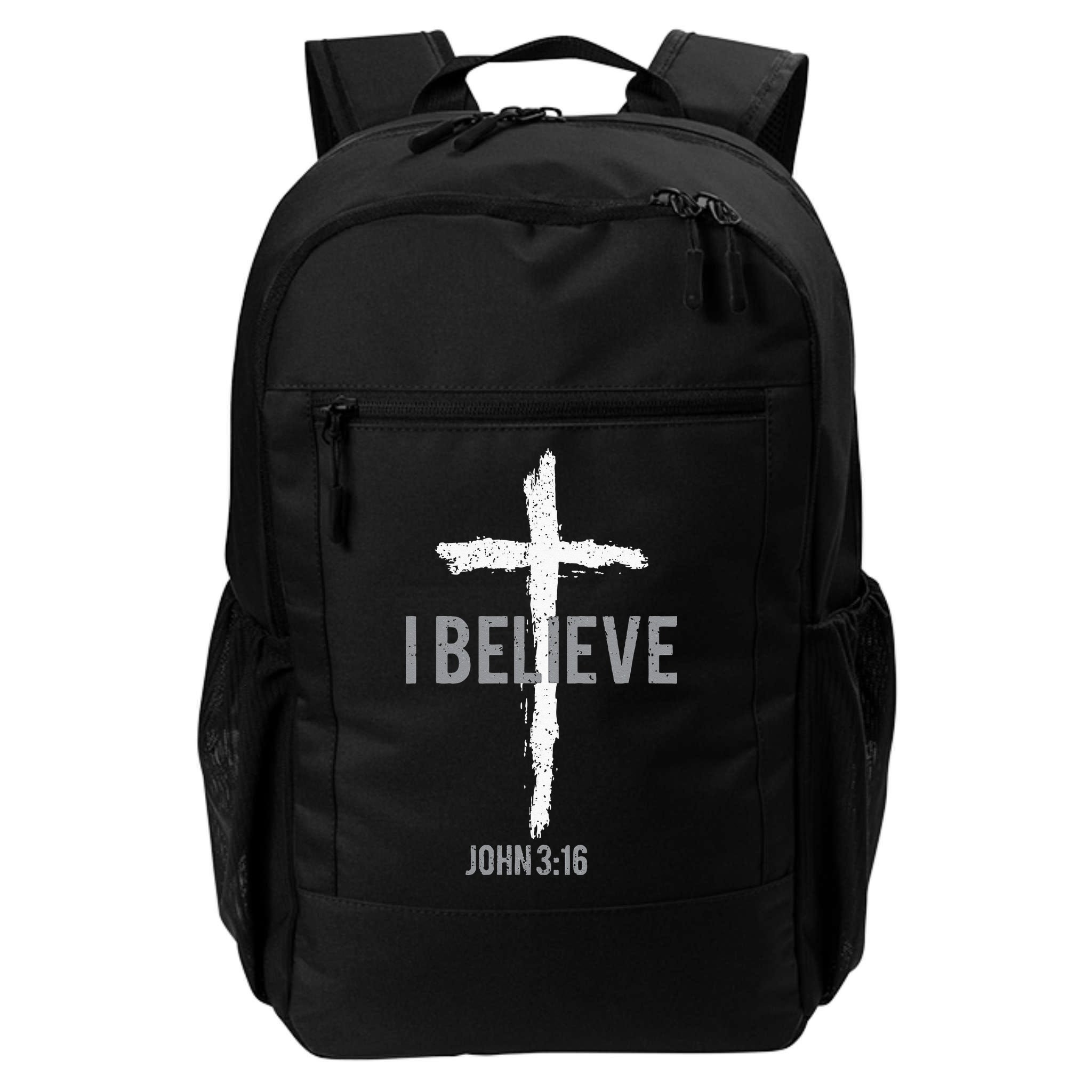 Vintage I Believe John 3_16 Christian Backpack