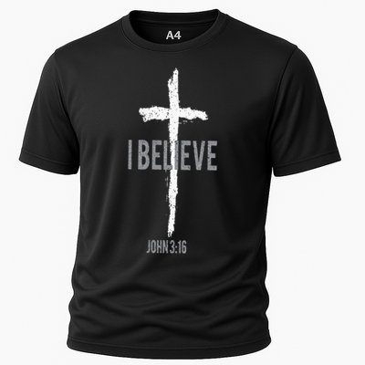 Vintage I Believe John 3_16 Christian Performance Shirt