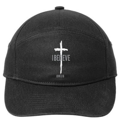 Vintage I Believe John 3_16 Christian 7-Panel Snapback Hat