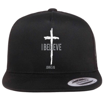 Vintage I Believe John 3_16 Christian Flatbill Hat
