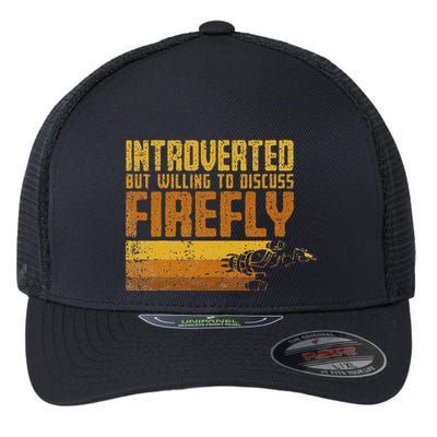 Vintage Introverted Browncoat Firefly Space Sci Fi Flexfit Unipanel Trucker Cap