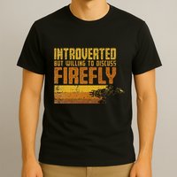 Vintage Introverted Browncoat Firefly Space Sci Fi T-Shirt