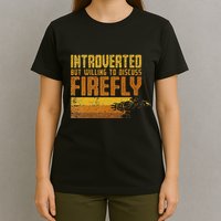 Vintage Introverted Browncoat Firefly Space Sci Fi T-Shirt