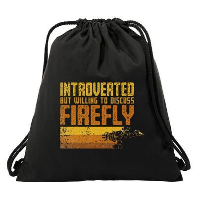 Vintage Introverted Browncoat Firefly Space Sci Fi Drawstring Bag