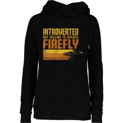 Vintage Introverted Browncoat Firefly Space Sci Fi Womens Funnel Neck Pullover Hood