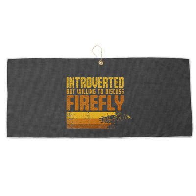 Vintage Introverted Browncoat Firefly Space Sci Fi Large Microfiber Waffle Golf Towel