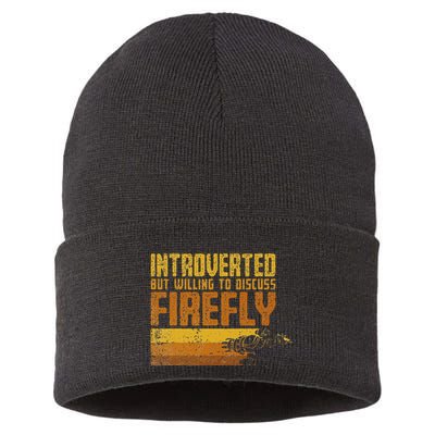 Vintage Introverted Browncoat Firefly Space Sci Fi Sustainable Knit Beanie