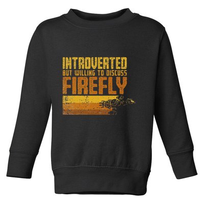 Vintage Introverted Browncoat Firefly Space Sci Fi Toddler Sweatshirt
