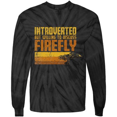 Vintage Introverted Browncoat Firefly Space Sci Fi Tie-Dye Long Sleeve Shirt