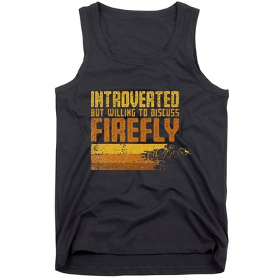 Vintage Introverted Browncoat Firefly Space Sci Fi Tank Top