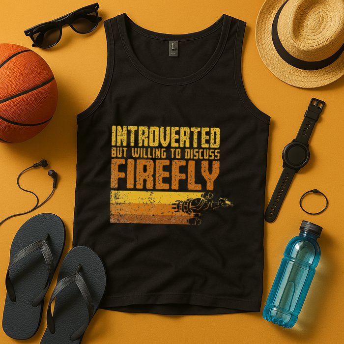 Vintage Introverted Browncoat Firefly Space Sci Fi Tank Top