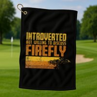 Vintage Introverted Browncoat Firefly Space Sci Fi Golf Towel