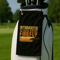 Vintage Introverted Browncoat Firefly Space Sci Fi Golf Towel