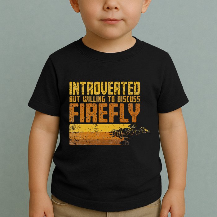 Vintage Introverted Browncoat Firefly Space Sci Fi Toddler T-Shirt