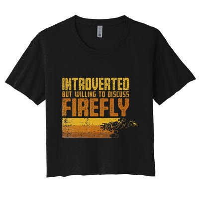 Vintage Introverted Browncoat Firefly Space Sci Fi Crop Top
