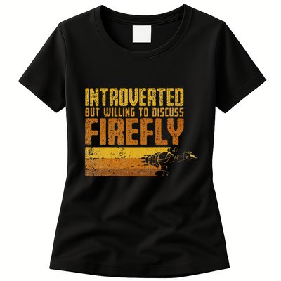 Vintage Introverted Browncoat Firefly Space Sci Fi Womens T-Shirt