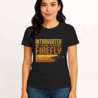 Vintage Introverted Browncoat Firefly Space Sci Fi Womens T-Shirt