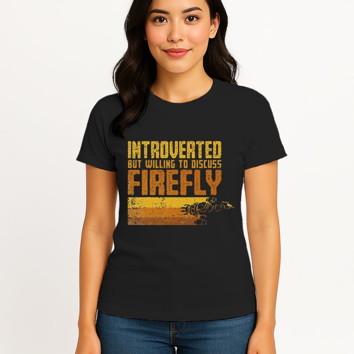 Vintage Introverted Browncoat Firefly Space Sci Fi Womens T-Shirt