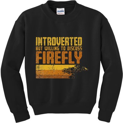 Vintage Introverted Browncoat Firefly Space Sci Fi Kids Sweatshirt