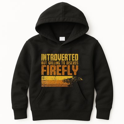 Vintage Introverted Browncoat Firefly Space Sci Fi Kids Hoodie