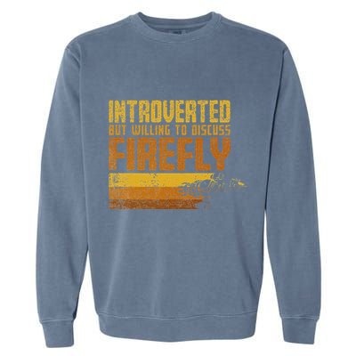 Vintage Introverted Browncoat Firefly Space Sci Fi Garment-Dyed Sweatshirt
