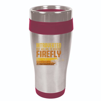 Vintage Introverted Browncoat Firefly Space Sci Fi 16oz Travel Tumbler