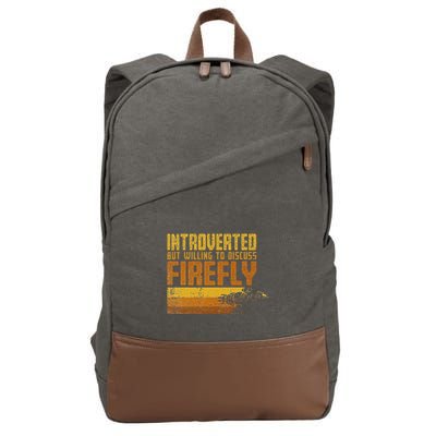 Vintage Introverted Browncoat Firefly Space Sci Fi Cotton Canvas Backpack