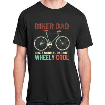 Vintage I'm Biker Dad Fathers Day Wheely Cooler Adult ChromaSoft Performance T-Shirt