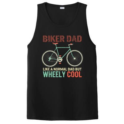 Vintage I'm Biker Dad Fathers Day Wheely Cooler PosiCharge Competitor Tank