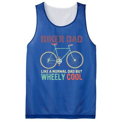 Vintage I'm Biker Dad Fathers Day Wheely Cooler Mesh Reversible Basketball Jersey Tank