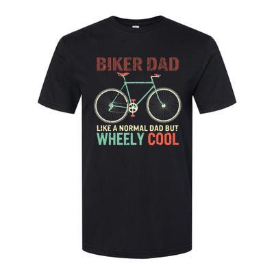 Vintage I'm Biker Dad Fathers Day Wheely Cooler Softstyle CVC T-Shirt