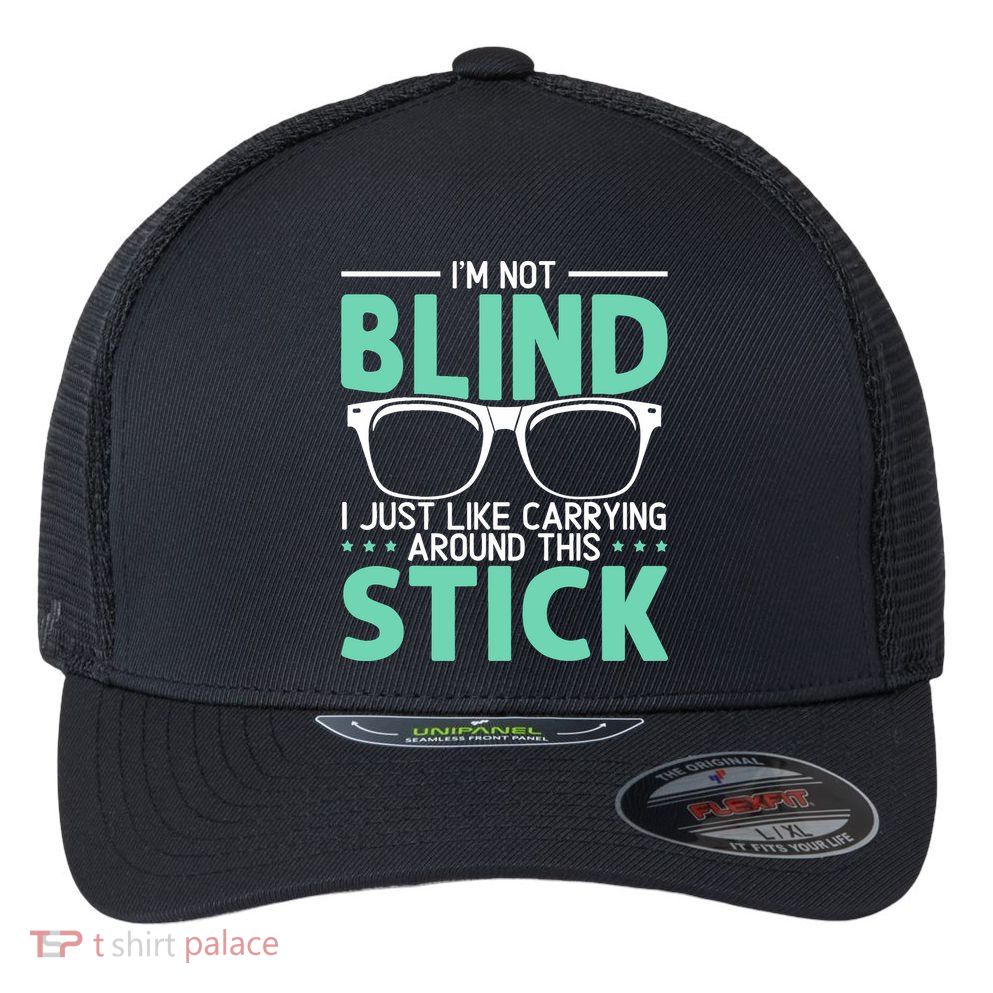 Visually Impaired Braille Visual Blind Awareness Flexfit Unipanel Trucker Cap