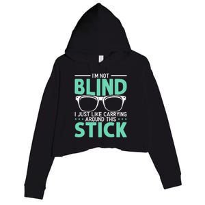 Visually Impaired Braille Visual Blind Awareness Crop Fleece Hoodie