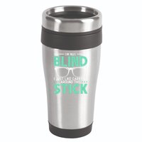 Visually Impaired Braille Visual Blind Awareness 16oz Travel Tumbler