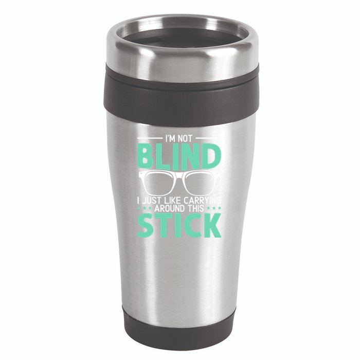 Visually Impaired Braille Visual Blind Awareness 16oz Travel Tumbler