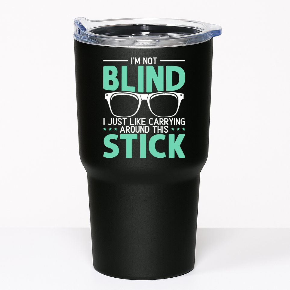 Visually Impaired Braille Visual Blind Awareness Tumbler
