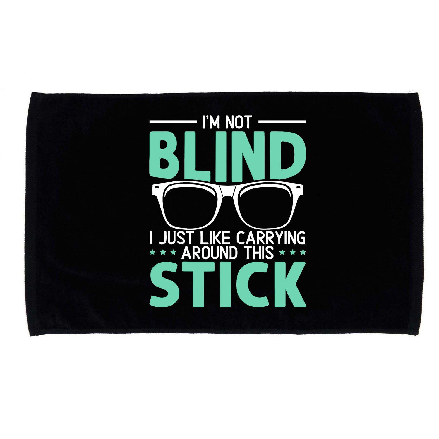 Visually Impaired Braille Visual Blind Awareness Microfiber Hand Towel